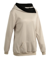 Spring Autumn Winter Women Casual Solid Hoodie Hooded Sweatshirt Pocket Long Sleeve Pullover Top
