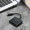 SSK Mulifunction Type-C toC + HDMI + USB3.0 Adapter 4 in 1 Male To Female HUB Converter with PD for Notebook Laptop Computer MacBook and More