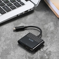 SSK Mulifunction Type-C toC + HDMI + USB3.0 Adapter 4 in 1 Male To Female HUB Converter with PD for Notebook Laptop Computer MacBook and More