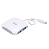 SSK Superspeed USB 3.0 Type-C 4 Ports Interface Hub Adapter Converter 5Gbp/s for Mac Desktop Notebook