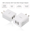 SSK USB Charger 5V2.4A Ultra Fast Universal Travel Wall Charger Adapter US Plug for iPhone iPad Smart Phone Laptop Tablet SDC020