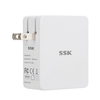 SSK USB Charger 5V5A Ultra Fast Universal Travel Wall Charger Adapter US Plug with Foldable Plug for iPhone iPad Smart Phone Laptop Tablet SDC025