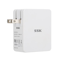 SSK USB Charger 5V5A Ultra Fast Universal Travel Wall Charger Adapter US Plug with Foldable Plug for iPhone iPad Smart Phone Laptop Tablet SDC025