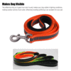 SSL002TF TPU Reflective Dog Leash Durable Waterproof Safe Pet Leash Strap with Premium Strength Double Handles for Medium Large Dog