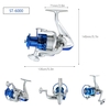 ST6000 10 BB Ball BearingsFishing Spinning Reel