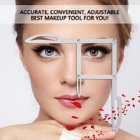 Stainess Steel Eyebrow Positioning Measurement Ruler Tattoo Calipers Microblading Permanent Makeup Gold Ratio DIY Measure Tool Grooming Stencil
