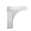 Stainless Steel Beard Comb Beard Shaping Brush Beard Styling Comb Template Grooming Kit Facial Hair Trimmer for Jaw Line Cheek Neck Goatee