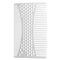 Stainless Steel Beard Comb Male Beard Shaving Brush Men