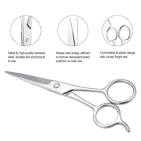 Stainless Steel Beard Scissor Mustache Scissor Shaving Shears Hair Trimmer Eyebrow Bang Scissor