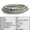 Stainless Steel Braided Fuel Hose Oil Cooler Hose 1M