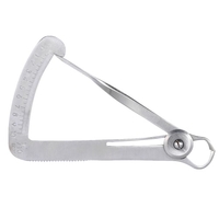 Stainless Steel Dental Gauge Caliper Dental Metal Wax Thickness Measurement Ruler Tool for Dental Lab