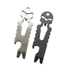 Stainless Steel EDC Poket Multifunctional Tools Skeleton Bottle Opener Keychain Crowbar