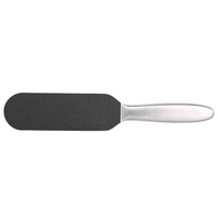Stainless Steel Foot Rasp Kit 1Double Side Foot File+10pcs Sandpaper Pedicure Dead Skin Remover Cuticle Callus Rasp Foot Care Tool