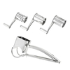 Stainless Steel Manual Rotary Cheese Grater Slicer Multi-Purpose Cheeses Carrots Cucumbers Cutter Shredder with 3 Interchanging Drums