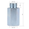 Stainless Steel Oxygen Sensor O2 Lambda Sensor Extender Spacer for Decat & Hydrogen M18