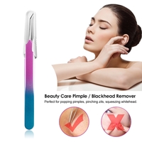 Stainless Steel Pimple Needle Blackhead Remover Acne Clip Tweezer Comedone Extractor Tool Beauty Care