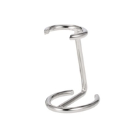 Stainless Steel Shaving Holder Stand for Shaving Brush Shaving Tool Organizer Silver