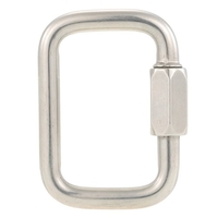 Stainless Steel Square Quick Link Locking Carabiner Hanging Hook Buckle for Paraglider Delta Wing Outdoor Camping Hiking