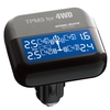 Steelmate TP-03S TPMS Tire Pressure Monitoring System with Adjustable LCD Display Cigarette Plug 4 Valve-cap External Sensors Bar PSI Unit