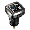 Steelmate TP-A78 TPMS Tire Pressure Monitoring System LCD Display Cigarette Plug USB Charger 4 Valve-cap External Sensors Bar PSI Unit