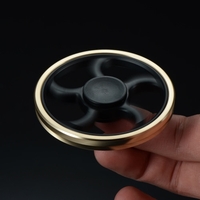 Steering Wheel Shaped New Style Mini Round Hand Finger Spinner Fidget EDC Widget Focus Toy for Killing Time Relieve Stress Anxiety ADHD Boredom High Speed