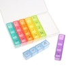 Storage Box Portable Weekly Prescription and Medication Case Pill Organizer 7 Days 4 Times a Day Morning Noon Afternoon Night 28 Slots
