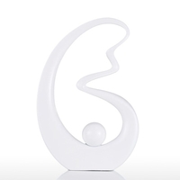 Strength Tomfeel Fiberglass Sculpture Home Decoration Original Design Elegent Modeling Pure White