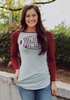Stylish Color Block Letter Print Irregular Hem Casual T-shirt for Women