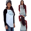 Stylish Color Block Letter Print Irregular Hem Casual T-shirt for Women