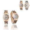 Stylish Ladies Quartz Wrist Watch Leopard Print Design White