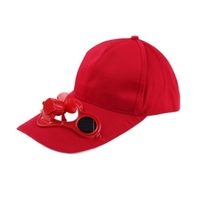 Summer Sport Outdoor Hat Cap with Solar Sun Power Cool Fan for Cycling