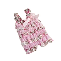 Summer Style Newborn Baby Lace Ruffle Petti Rompers Toddler Girls Fashion Birthday Party Romper Clothing