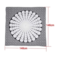 Summer Women Chiffon Beach Cover Up Cloak Bohemian Symmetric Print Bathing Suit Square Scarf Pareo Sarong Beach Mat