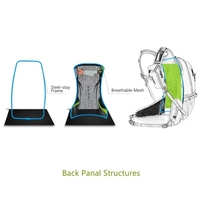 Weather-resistant Shoulder Backpack Outdoor Cycling Bike Riding Backpack Mountain Bicycle Travel Hiking Camping Running Water-repellent Bag Pack 20L