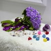 Wedding Bouquet PE Rose Artificial Flower Bouquets Wedding Decorative Bridesmaid Flower Bouquet Crystal Pearl