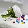 Wedding Bouquet PE Rose Artificial Flower Bouquets Wedding Decorative Bridesmaid Flower Bouquet Crystal Pearl