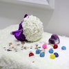 Wedding Decoration Supplies Ivory Rose Luxury Crystal Salable Product for Bride Bouquet with Artificial Rhinestone and 16 Hand Made Diamond Roses Valentines Gift