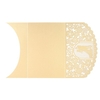 Wedding Invitation Card Cover Pearl Paper Laser Cut Bridal Bridegroom Pattern Invitation Cards Wedding Anniversary Supplies--Gold