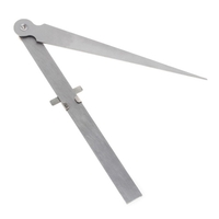 Wedge-shaped Feeler Gauge Gage Measuring Scale 0-15mm Stainless Steel Inner Diameter Ruler Measurement Tool