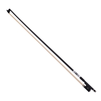 Well Balanced 1/2 Violin Fiddle Bow Carbon Fiber Round Stick Exquisite Horsehair Ebony Frog