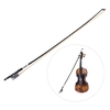 Well Balanced Braided Carbon Fiber 4/4 Violin Fiddle Bow Round Stick Exquisite Horsehair Ebony Frog