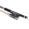 Well Balanced Braided Carbon Fiber 4/4 Violin Fiddle Bow Round Stick Exquisite Horsehair Ebony Frog