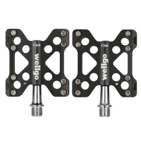 Wellgo Mountain Bike Pedals Lightweight Aluminum CNC Sealed Bearing Bicycle Pedal Cycling Pedals