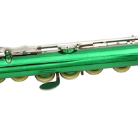 Western Concert Flute Cupronickel Plated Silver 16 Holes C Key Woodwind Instrument