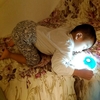 White Hull Yellow Light Novelty Motion Sensor Moon Face Night Light