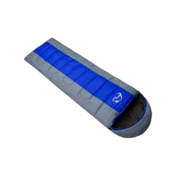Wind Tour Thermal Adult Sleeping Bag Autumn Winter Envelope Hooded Outdoor Travel Camping Water Resistant Thick 1.3kg Blue