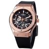 WINNER Luminous Luxury Automatic Mechanical Men Watch Skeleton Self-Winding Sports Style Men Casual Wristwatch Rubber Band + Box