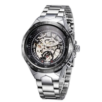 WINNER Self-Winding Skeleton with Big Dial Automatic Mechanical Watch for Men