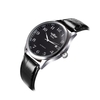 WINNER Simple Self-winding Automatic Mechanical Watch Comfortable Leather Strap Fantastic Unisex Wristwatch with Calendar