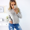 Winter Sexy Women Halter Knitted Sweater V-Neck Long Sleeves Solid Color Knit Jumper Pullovers Tops